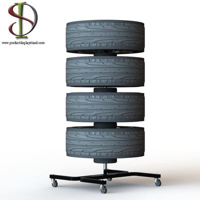 Otomobil Tamir Fabrikası İçin Garaj Rolling Oem Lastik Depolama Rafı